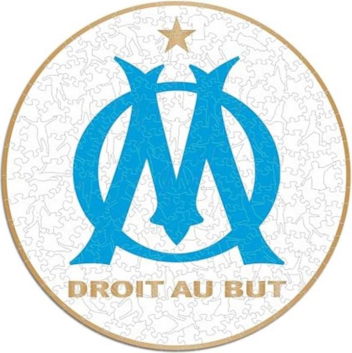 Actual product image Iconic Olympique Marseille - logo - wooden puzzle size L (500 pieces) (500 pieces)