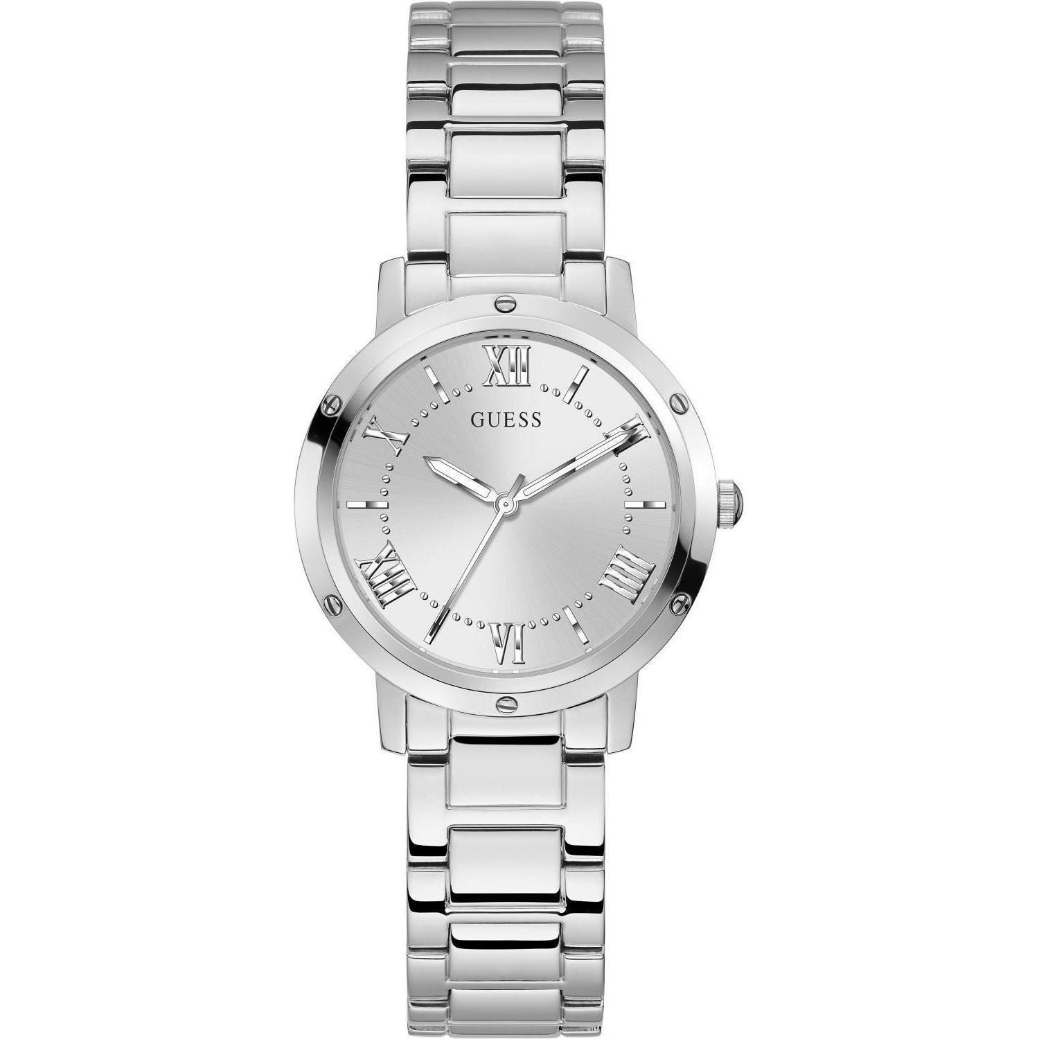 Guess, Armbanduhr, Watches LADIES GW0404L1, Silber, (Analoguhr)