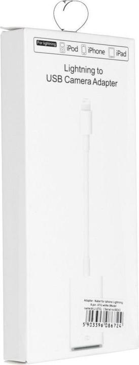 Produktbild OEM Converter Adapter OTG USB A (female) to Lightning (male) white (USB-A, Lightning)