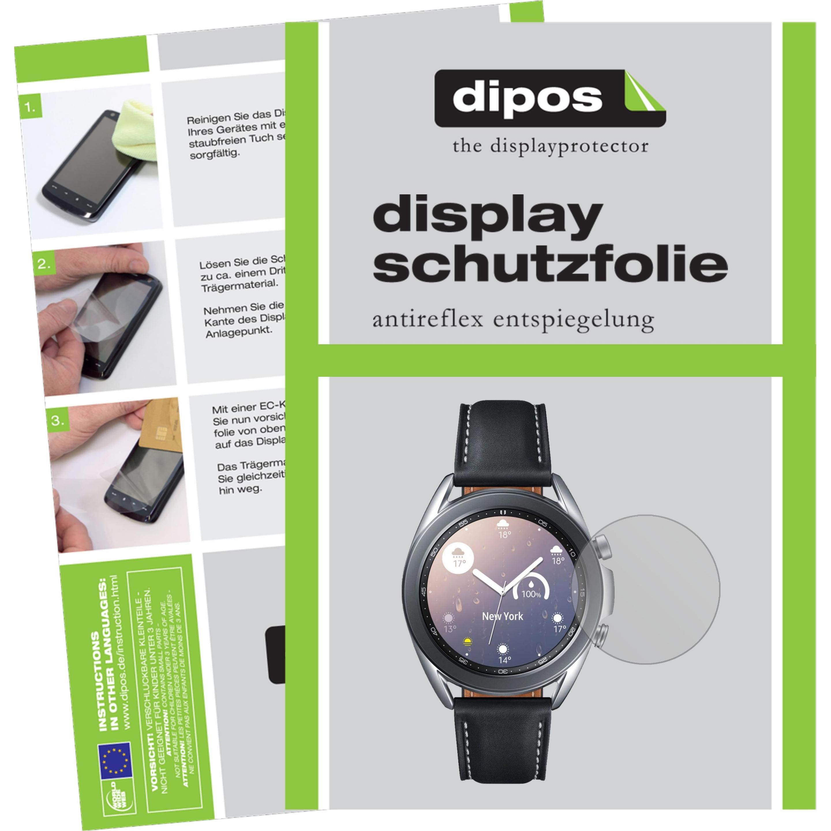 Dipos Displayschutzfolie Antireflex, Smartwatch Schutzfolie, Transparent