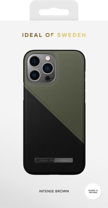 Actual product image iDeal Of Sweden Atelier iPhone 13 Pro Max Case - Onyx Black Khaki (Apple iPhone 13 Pro Max, Apple iPhone 12 Pro Max)