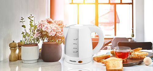 Produktbild Mesko MS 1276 Standard, Plastic, Baltas, 1600 W, 360° rotational base, 1 L (1 l)