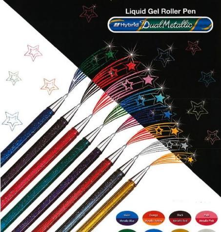 Image du produit Pentel Hybrid Roller Gel Dual Metallic (Multicolore)