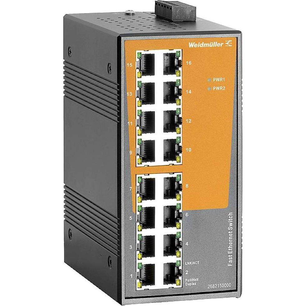 Weidmüller Rete IE-SW-EL16-16TX (16 porte), Switch di rete
