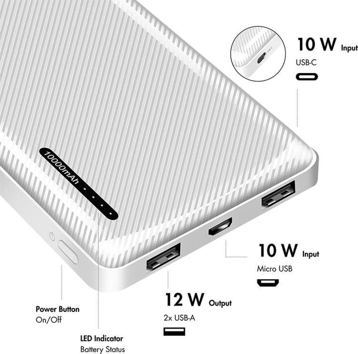 Produktbild LogiLink Zusatzakku (10000 mAh, 10 W, 37 Wh)