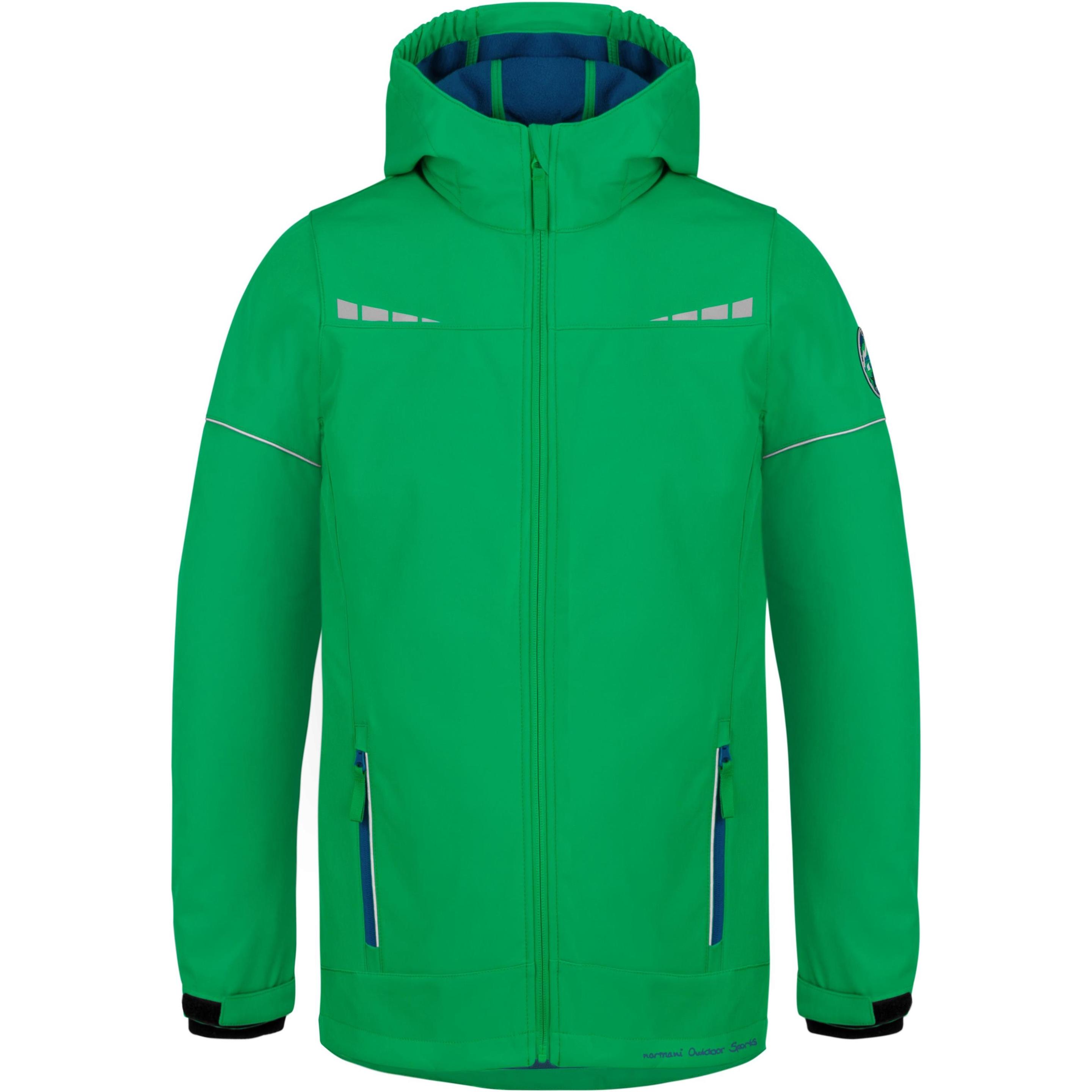 Normani, Unisex, Jacke, Kinder Softshelljacke Galway (122, 128), Grün, 128, 122