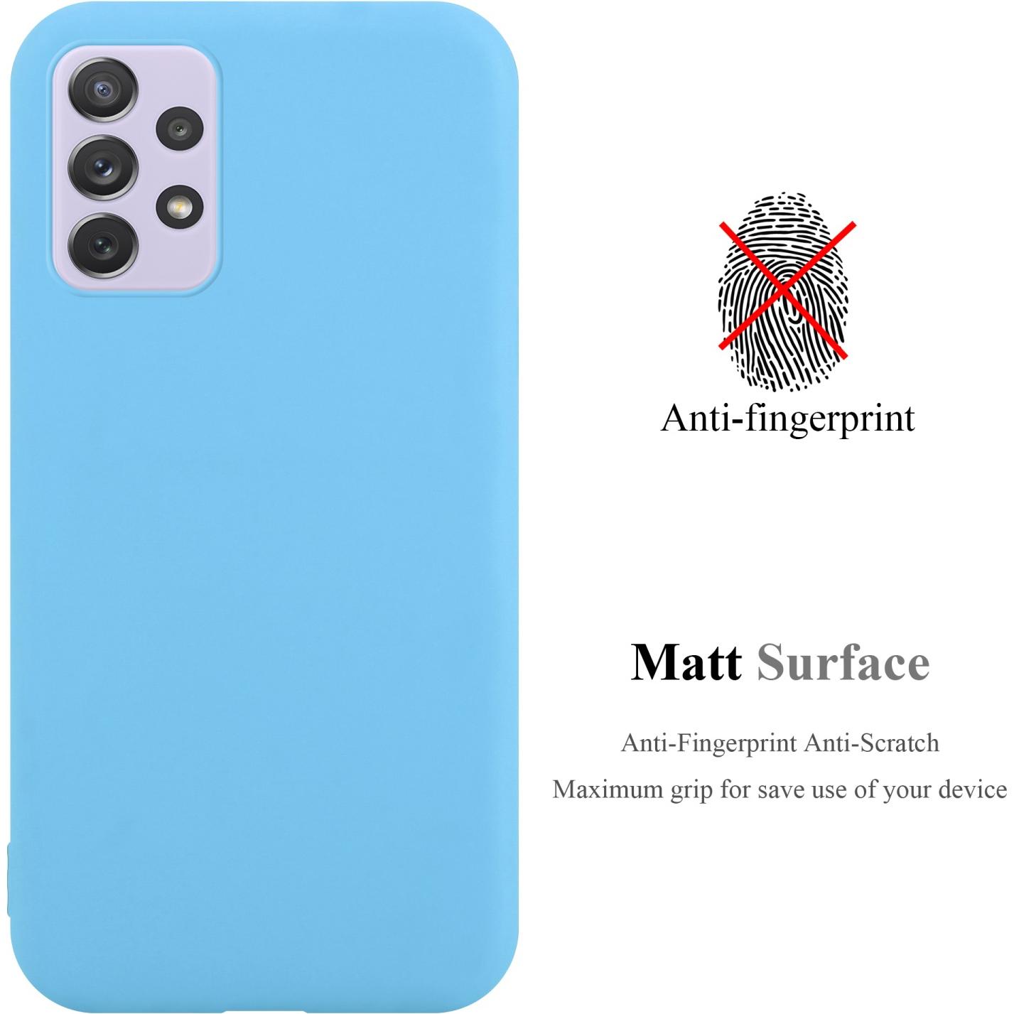 Thumbnail - Cadorabo TPU Candy Hülle für Samsung Galaxy A73 5G (Samsung Galaxy A73 5G), Smartphone Hülle, Blau