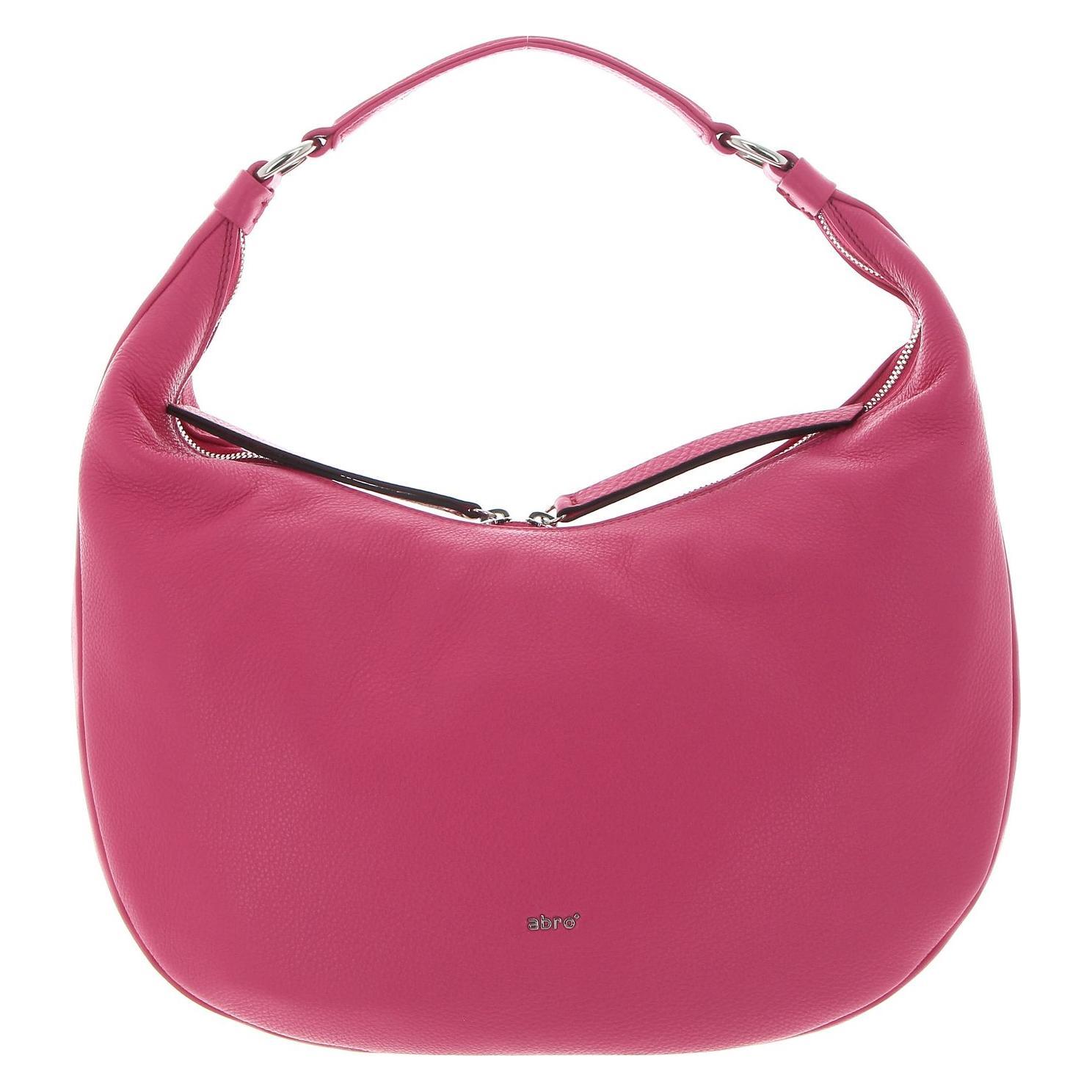 Abro, Damen, Handtasche, Leather Dalia Hobo Bag Nana, Pink