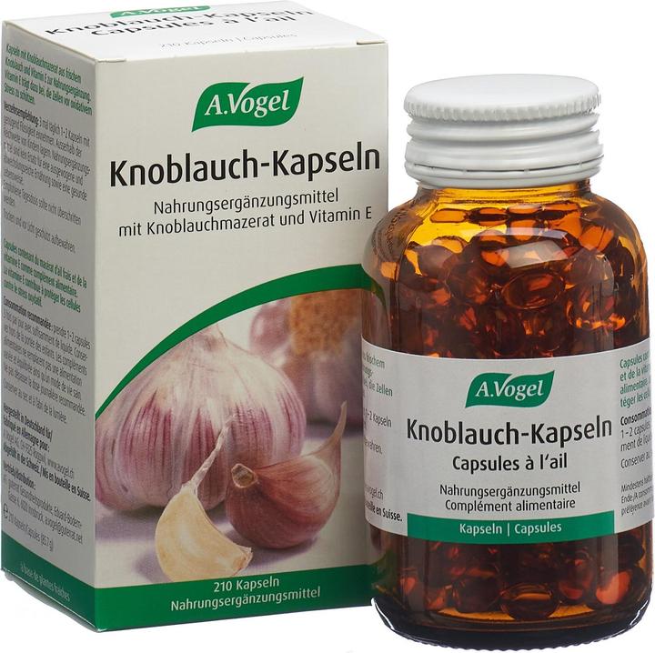 Immagine prodotto A. Vogel Capsule di aglio VOGEL barattolo 210 (210 Pezzo/i, Pillole, 239 g)