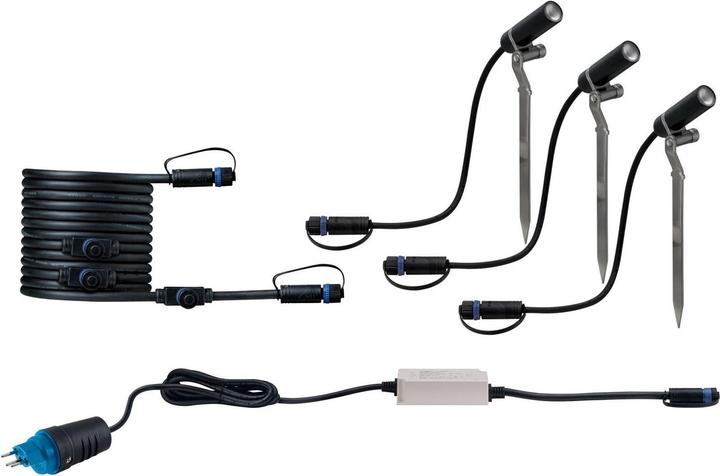 Immagine prodotto Paulmann Lampade Plug & Shine Spot Plantini Set CH (180 lm, IP65)