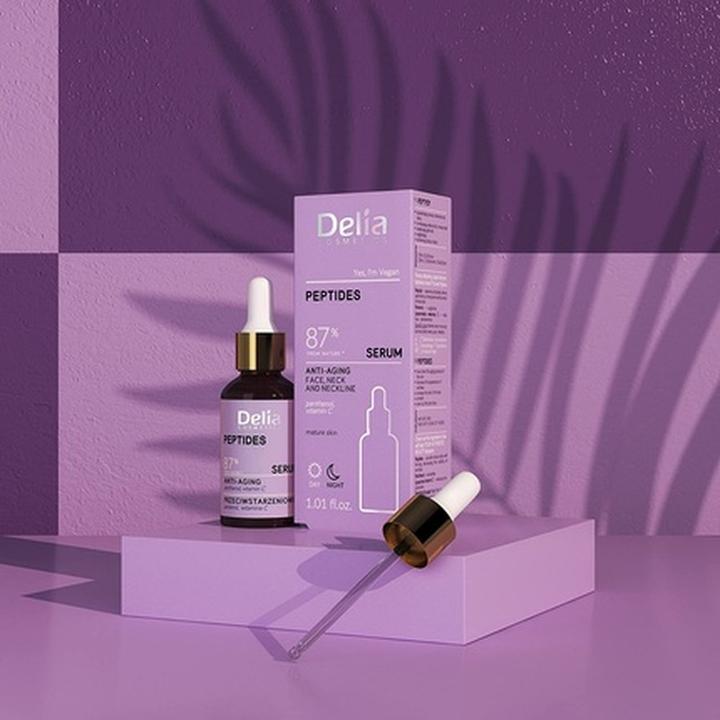 Actual product image Delia Cosmetics Peptide Anti-Aging Serum for Mature Skin 30ml (30 ml)