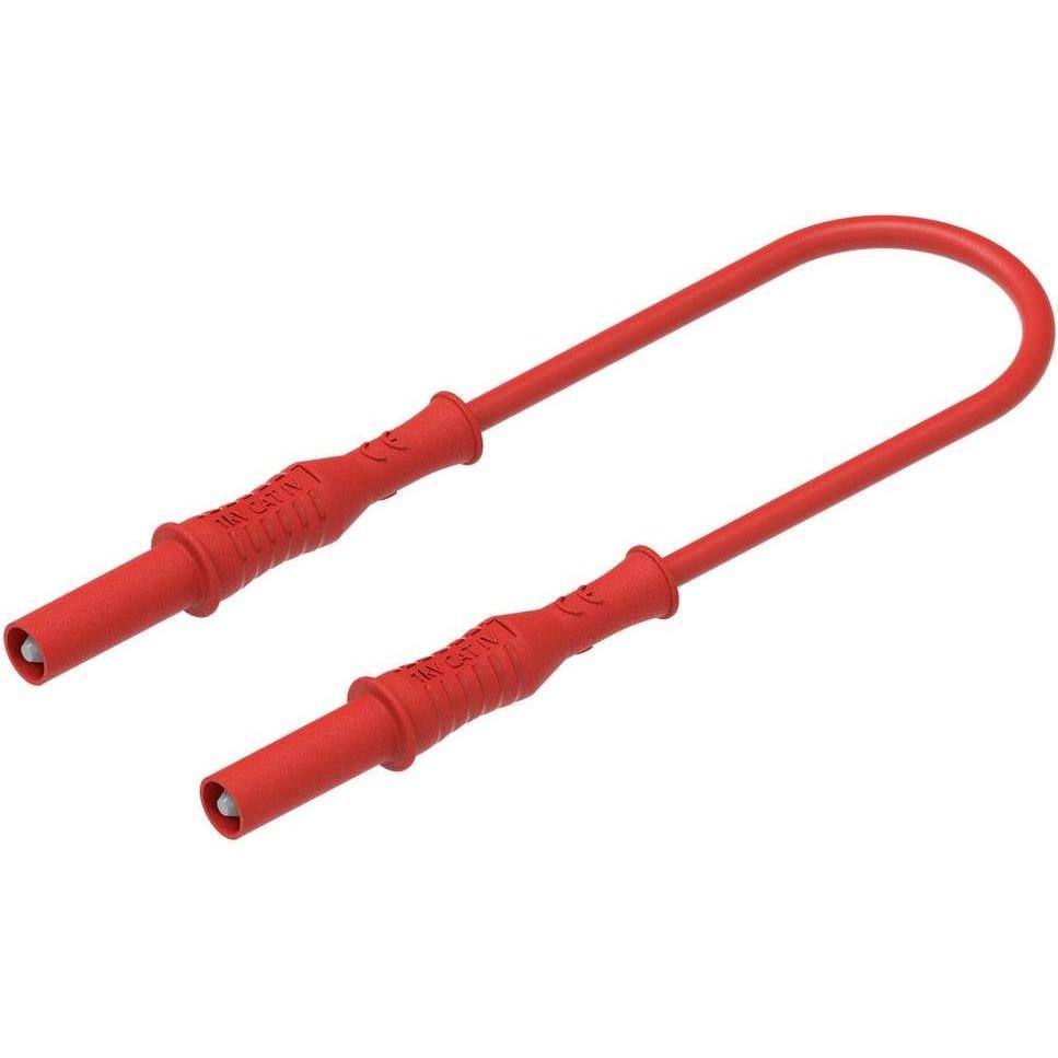 Electro PJP, Linea di misura, 2311-IECIV-CD1-100R Messleitung Bananenstecker 4 mm 1 m Rot 1 St.