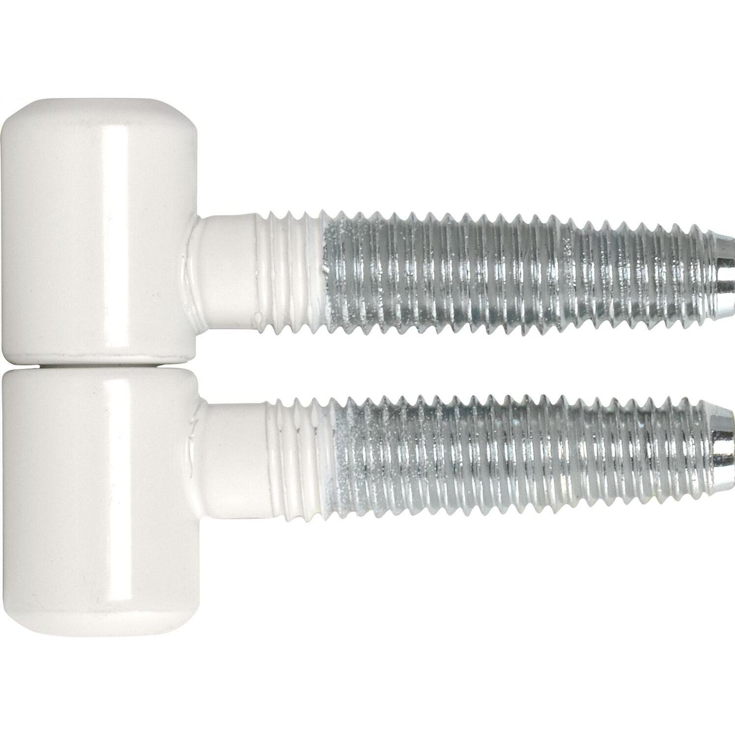 SFS, Türbeschlag + Scharnier, Einbohrband Türband 3-fach ø 13 mm mit Zylinderkopf, Stahl weiss lackiert