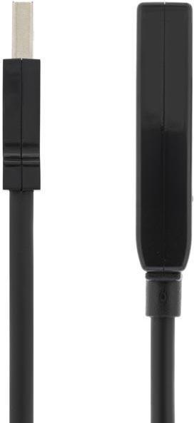 Produktbild Deltaco Cable USB 2.0 extension, 5.0m, active, black (5 m, USB 2.0)