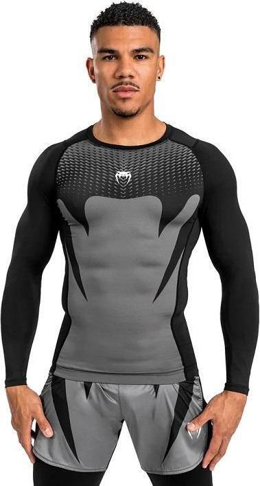 Produktbild Venum - Rashguard / Attack / Long Sleeve / Schwarz-Grau / XL (XL)