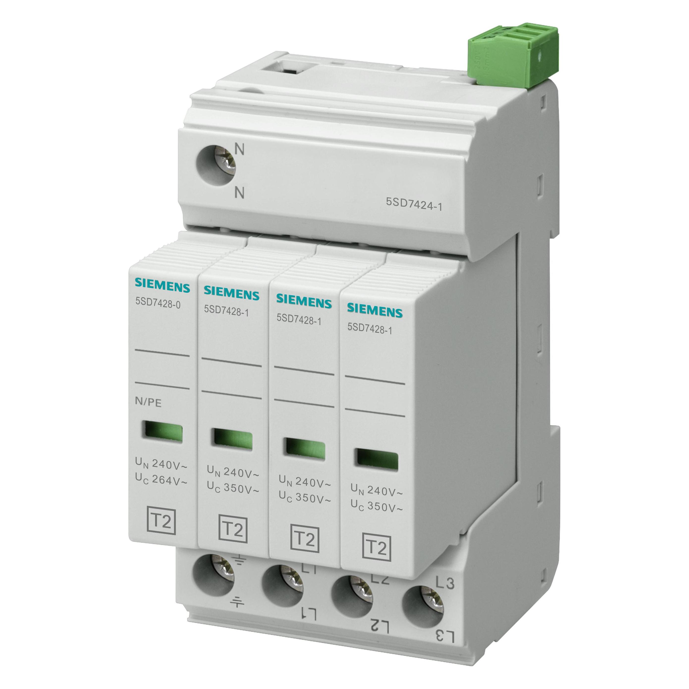 Siemens , Protezione Contro Le Sovratensioni, Tipo Di Scaricatore Di Sovratensione Requisito Classe C Uc 350V Moduli Di Protezione S