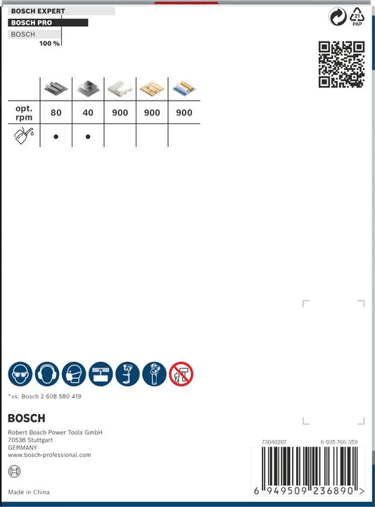 Valeurs nutritives et ingrédients Bosch Professional Zubehör Scie cloche PRO Multi Material, 111 mm, avec filetage (111 millimètres)