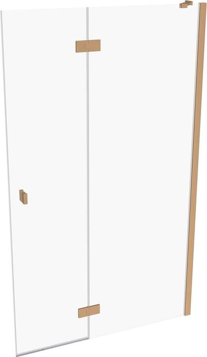 Actual product image Hüppe SolvaPro pivot door partially framed, 4-corner, with fixed segment, right-fixing, width: 1200 (211 cm, 120 cm)