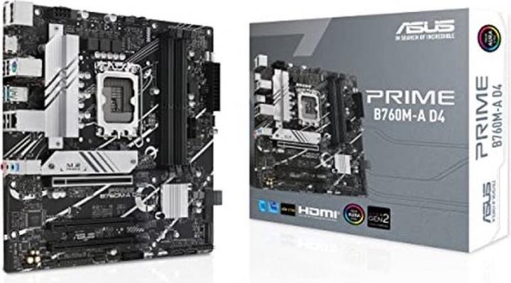 Actual product image ASUS PRIME B760M-A D4-CSM (LGA 1700, Intel B760, mATX)