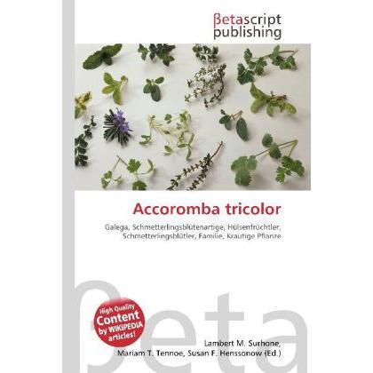 Accoromba tricolor, Fachbücher
