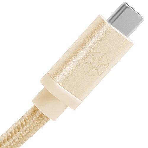 Actual product image Silverstone USB USB-C Cable - USB-C 1 m Gold (SST-CPU06G-1000) (1 m, USB 3.1)