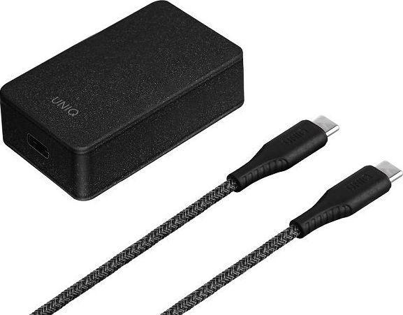 Uniq Unique order. network. Versa Slim USB-C PD 18W + USB-C to USB-C cable black (18 W, 1 Port)