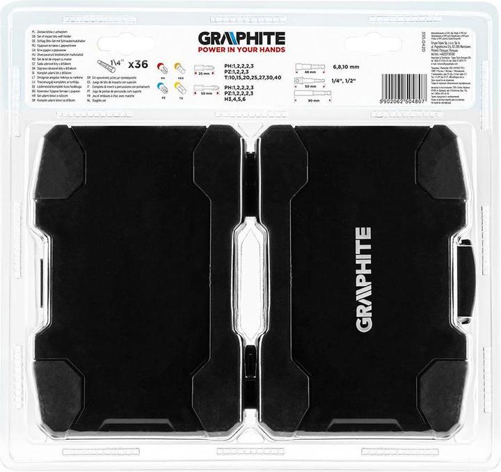 Produktbild Graphite Impact nozzle set 36 pcs.