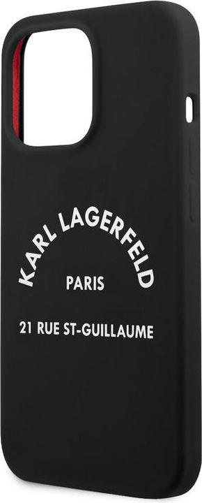 Image du produit Karl Lagerfeld Coque iPhone 13 Pro - Hardcase Housse de protection noire RSG White Logo No.242 (Apple iPhone 13 Pro)