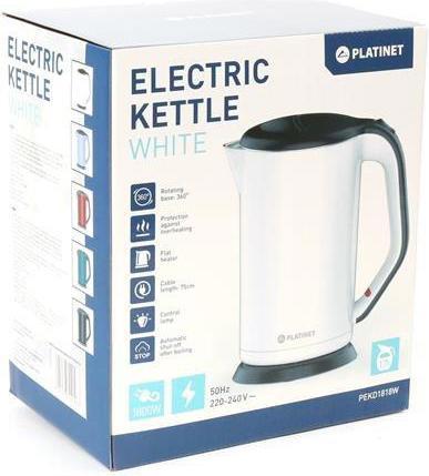 Produktbild Platinet kettle PEKD1818W, white (44148) (1.70 l)