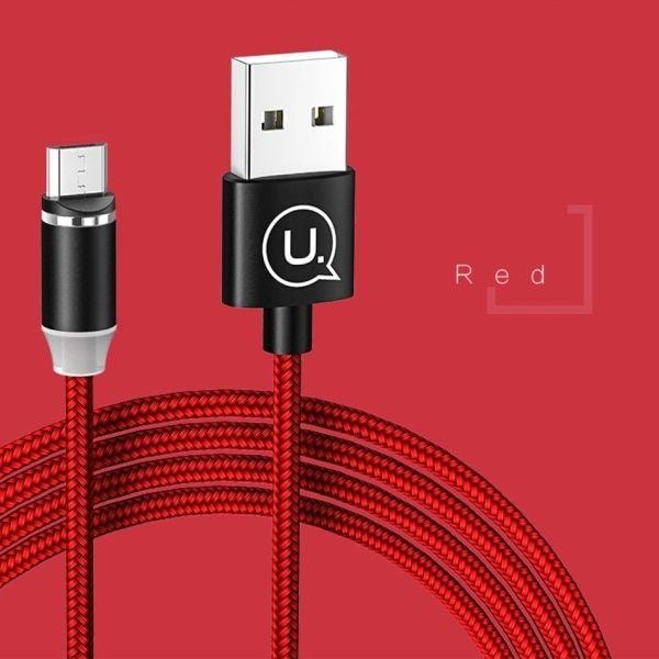 Usams USB-A - microUSB cable 1 m red (63740-uniw) (1 m, USB 2.0), USB Kabel