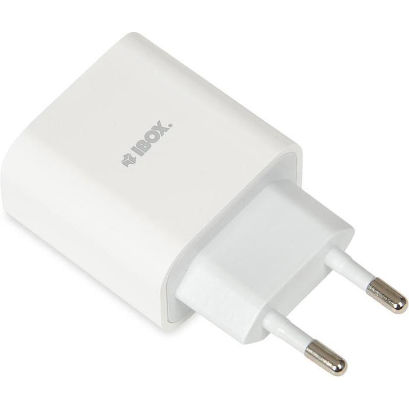 iBox C-37 USB-C PD20W WALL CHARGER USB-C TO LIGHTNING CABLE (20 W), USB Ladegerät, Weiss