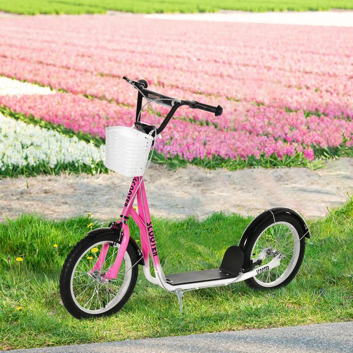 Actual product image Homcom Children's scooter with front basket