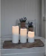 Actual product image Star Trading LED Pillar Candle 3 Pack Paul (3 x)