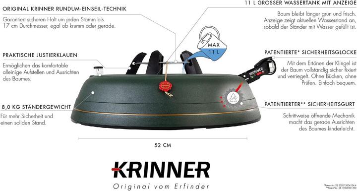 Produktbild Krinner Weihnachtsbaumständer mit Sicherheitsglocke