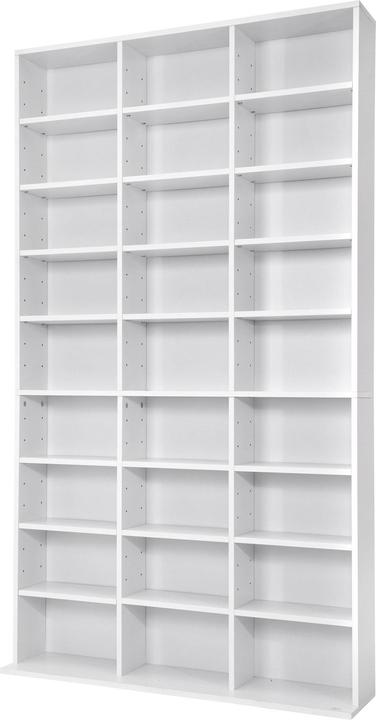 Image du produit tectake Meuble Range CD DVD (102 x 23,5 x 180 cm)
