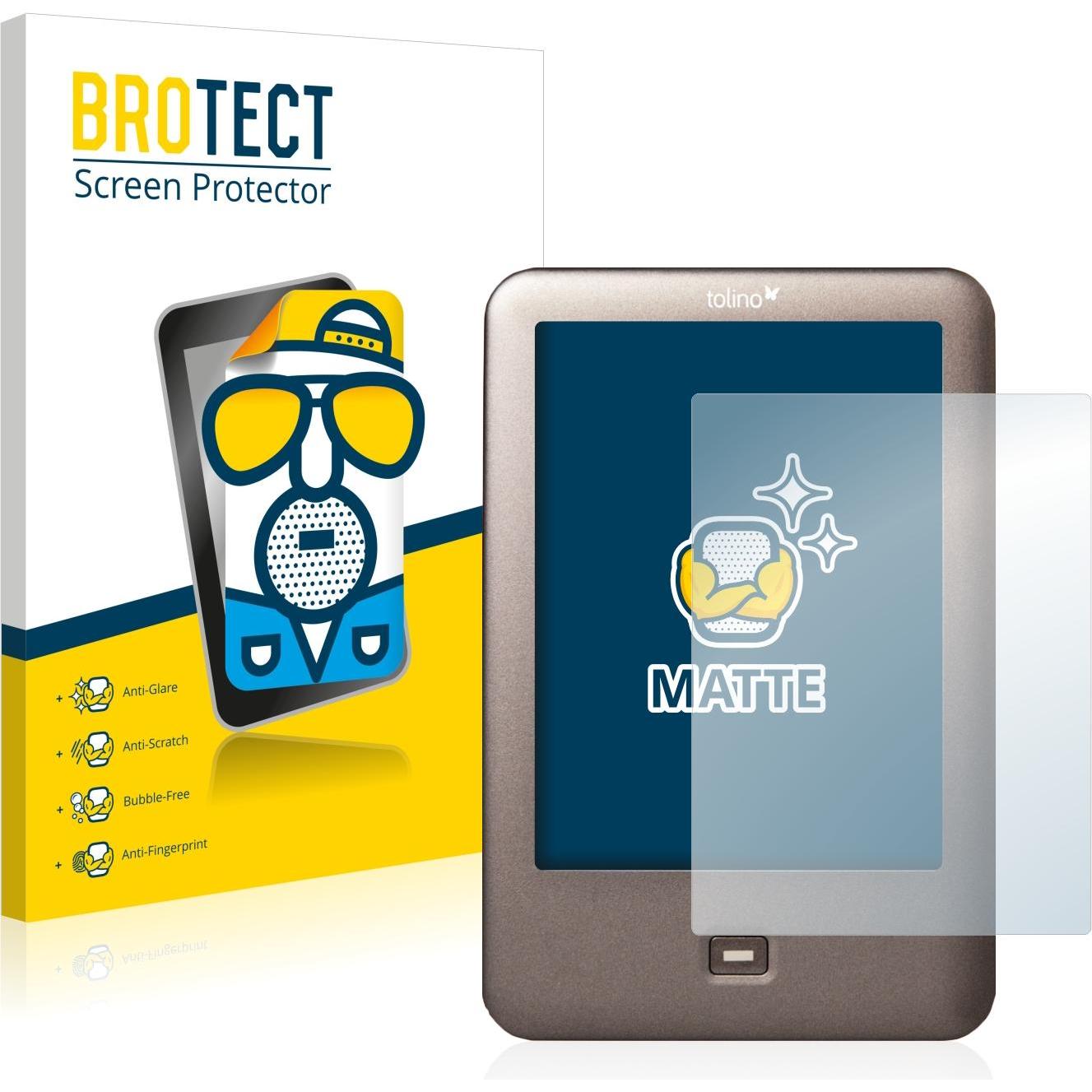 BROTECT Entspiegelungs-Schutzfolie Displayschutz Matt (Shine), eReader Zubehör, Grau