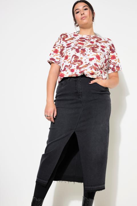 Produktbild Studio Untold Jeansrock, A-Line, 5-Pocket, Schlitz vorne (54)