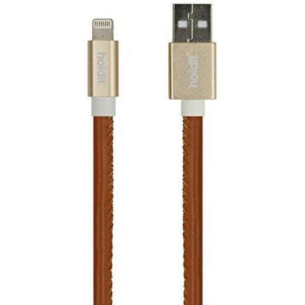 Holdit USB-A - Lightning USB Cable, 1m Brown (612662) (1 m, USB 2.0), USB Kabel