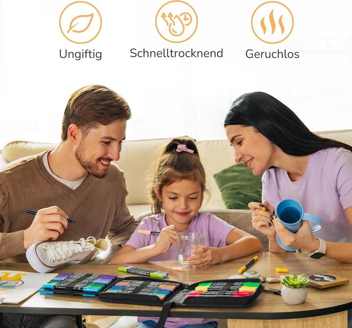 Image du produit Zenacolor Set de stylos acryliques (72 x)