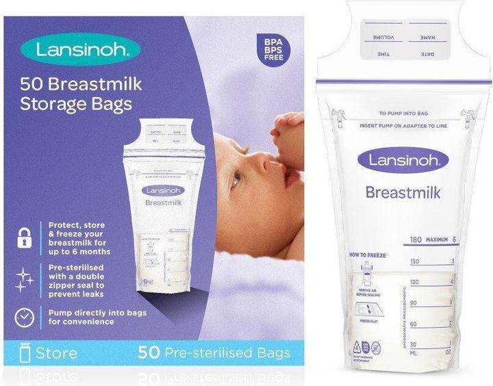 Image du produit Lansinoh Sacs de stockage du lait maternel