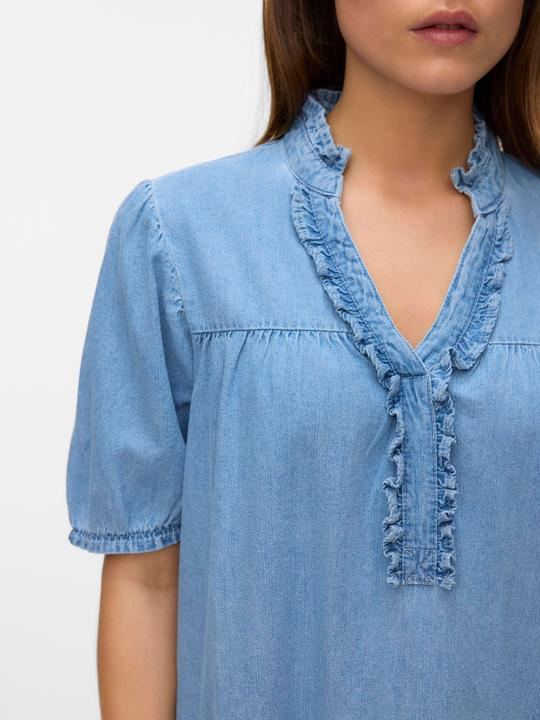 Image du produit Vero Moda VMROSA Kurzes Kleid Jeanskleid (S)