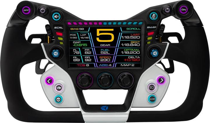 Image du produit Cube Controls Volant GTX2, blanc/bleu - 32 cm d'adhérence