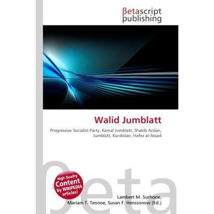 Walid Jumblatt, Fachbücher