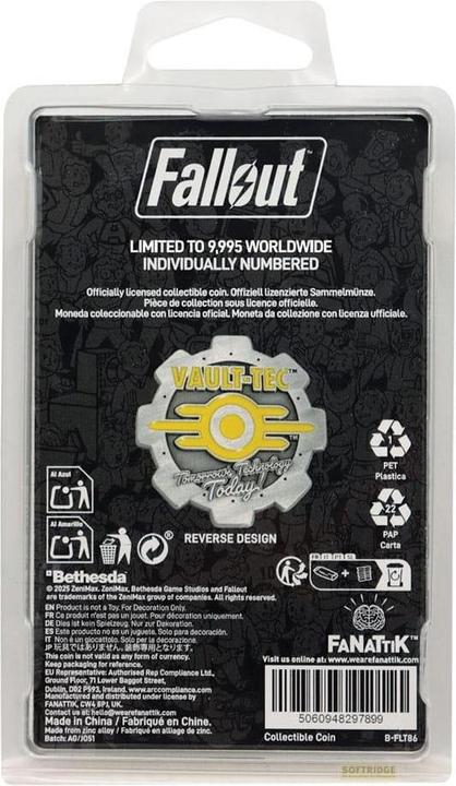 Produktbild Fanattik Fallout Sammelmünze Vault 111 Door Limited Edition