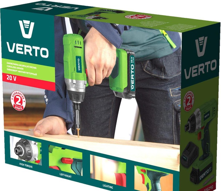 Immagine prodotto Verto avvitatore 50G292 20V (Batteria ricaricabile)
