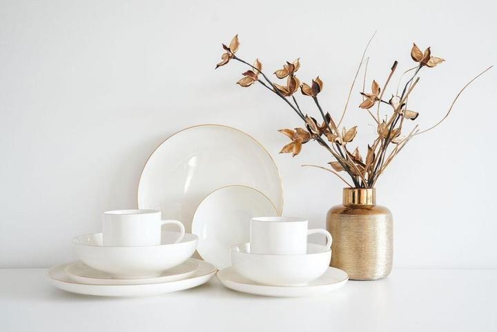 Produktbild Furber Tasse 400 ml, 6 Stück, Weiss/Gold (6 x)