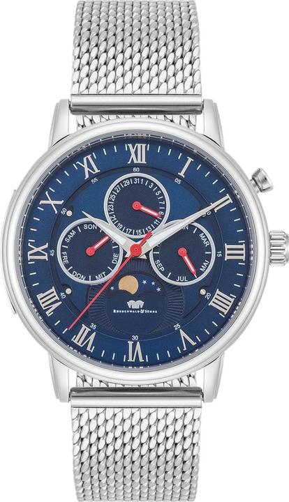 Image du produit Multifonctions Moontime II Acier inoxydable Argent - 34104 (Montre analogique, 40 mm)