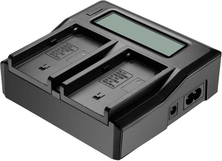 Actual product image Newell Neewer Dual LCD Charger Sony NP-F550 F570 F770 (Camera battery charger)