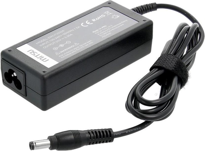 Produktbild Mitsu notebook charger 20v 3.25a 5.5x2.5 - fujitsu maxdata itd (65 W)