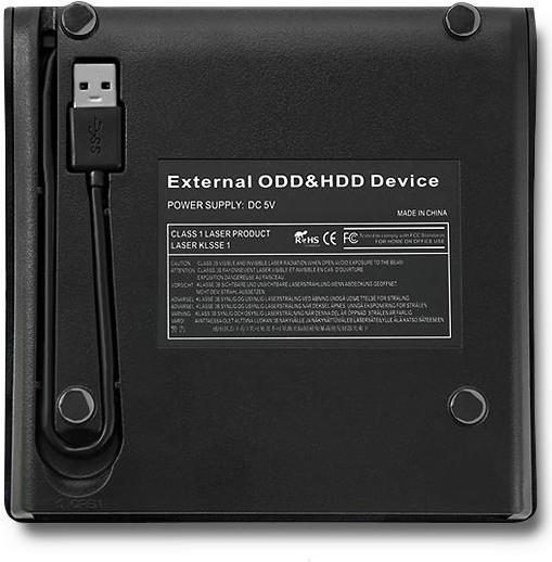 Produktbild Qoltec 51867 External USB 3.0 12.7mm SATA Optical Drive Case (3.5")